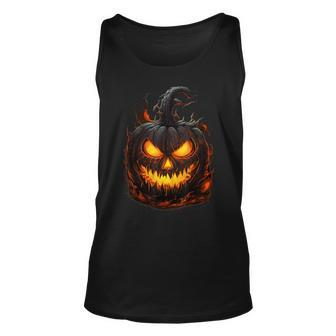 Pumpkin Scary Spooky Halloween Costume For Woman Adults Tank Top | Mazezy DE