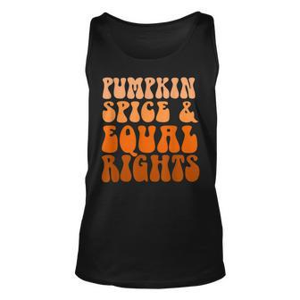 Pumpkin Spice And Equal Rights Feminist Halloween 70S Hippie Halloween Tank Top | Mazezy