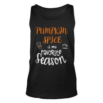 Pumpkin Spice Is My Favorite Season Autumn Pumpkin Tank Top | Mazezy