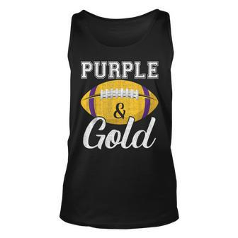 Purple And Gold Game Day Group Purple And Gold Vibes Tank Top - Seseable