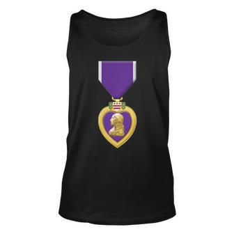 Purple Heart Us Military Purple Heart Veteran Unisex Tank Top | Mazezy