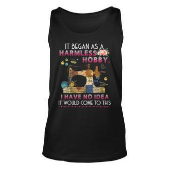 Quilting Saying Sewing Quote Quilt Hobby Graphic Themed Tank Top | Mazezy