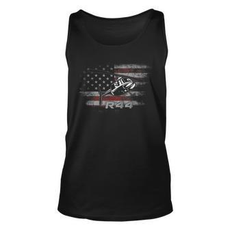 R44 Helicopter Pilot Aviation Gift Unisex Tank Top | Mazezy AU