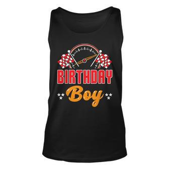 Race Car Birthday Party Matching Family Birthday Boy Tank Top - Seseable