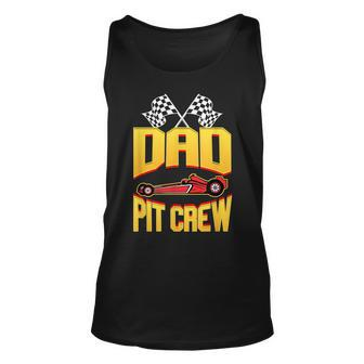 Race Car Birthday Party Racing Dad Pit Crew For Dad Tank Top | Mazezy