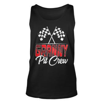 Race Car Birthday Party Racing Family Granny Pit Crew Tank Top | Mazezy