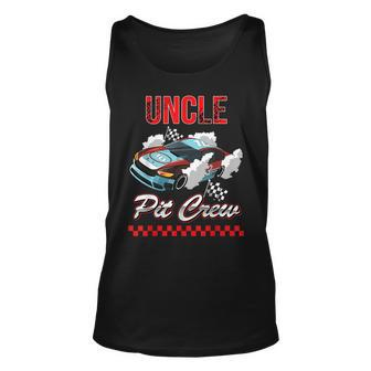 Race Car Birthday Party Racing Uncle Pit Crew For Uncle Tank Top | Mazezy