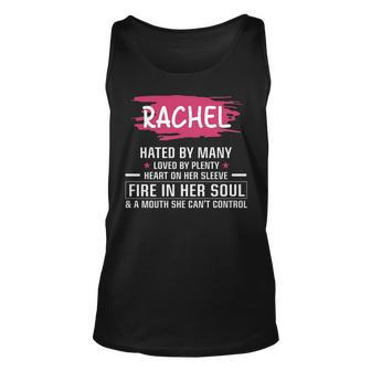 Rachel Name Gift Rachel Hated By Many Loved By Plenty Heart Her Sleeve V2 Unisex Tank Top - Seseable