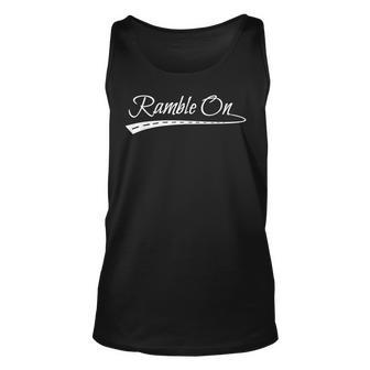 Ramble On World Traveler Gift Unisex Tank Top - Thegiftio UK