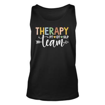 Therapy Team Pt Ot Slp Rehab Squad Therapist Motor Team Tank Top - Seseable