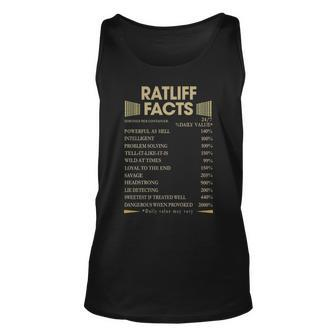 Ratliff Name Gift Ratliff Facts Unisex Tank Top - Seseable
