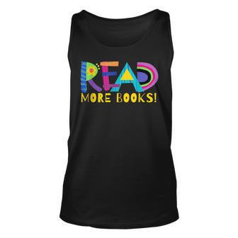 Read More Books Reading And Book Enthusiast Statement Gift For Women Unisex Tank Top - Thegiftio UK