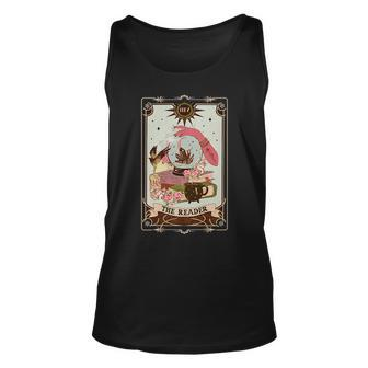 The Reader Tarot Card Witch Vibes Reading Bookworm Bookish Reading Tank Top | Mazezy