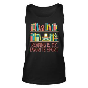 Reading Is My Favorite Sport Bookworm Literature Book Lover Reading Tank Top | Mazezy