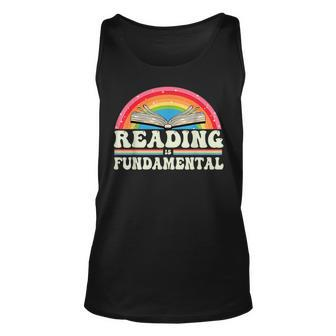 Reading Is Fundamental Geeky Bookworm Poetry Literature Reading Tank Top | Mazezy