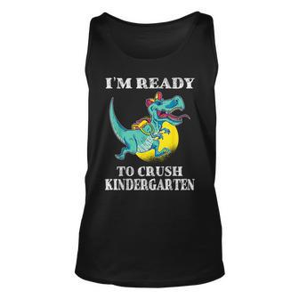 Im Ready To Crush Kindergarten Trex Dinosaur Back To School Tank Top | Mazezy