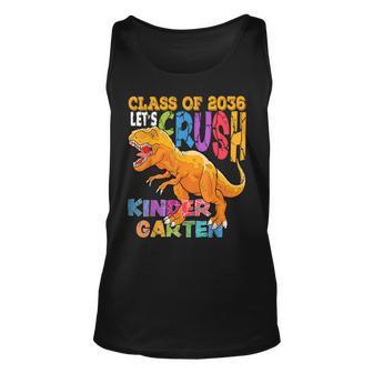 Ready To Crush Kindergarten 2036 Dinosaur Back To School Boy Unisex Tank Top - Thegiftio UK