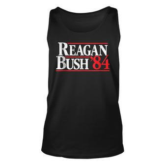 Reagan Bush 84 Vintage Republican Unisex Tank Top | Mazezy