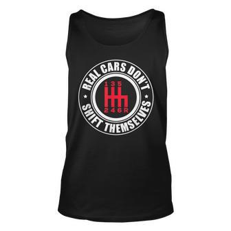Real Cars Dont Shift Themselves Auto Racing Mechanic Tank Top | Mazezy