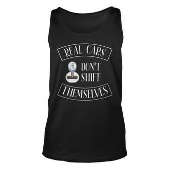 Real Cars Dont Shift Themselves For Car Cars Tank Top | Mazezy