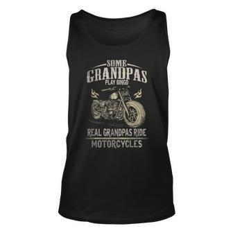 Real Grandpas Ride Motorcycle Biker Grandpa Gift For Mens Unisex Tank Top | Mazezy UK