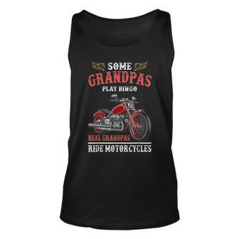 Real Grandpas Ride Motorcycles Funny Bike Riding Gift Biker Unisex Tank Top | Mazezy