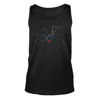 Realistic Black Widow Spider For Lovers Of Insects Unisex Tank Top - Monsterry DE