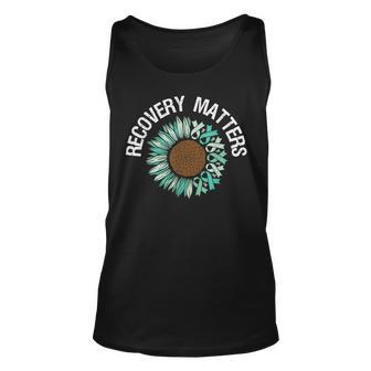 Recovery Matters - Sobriety Anniversary Sober Aa Na Unisex Tank Top - Seseable