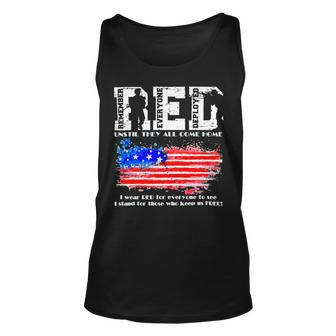 Red Friday Remember Everyone Deployed Every Friday Veterans 108 Unisex Tank Top - Monsterry CA
