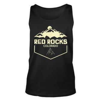 Red Rocks Colorado Beautiful Rocky Mountains Unisex Tank Top - Seseable