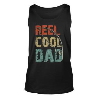Reel Cool Dad Funny Fishing Fathers Day Fisherman Daddy Unisex Tank Top | Mazezy DE