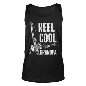 Reel Cool Grandpa Fishing Fathers Day Unisex Tank Top | Mazezy