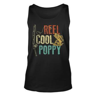 Reel Cool Poppy Fishing Grandpa Gift Fathers Day Fisherman Unisex Tank Top | Mazezy