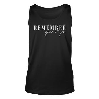 Remember Your Why Motivational Tank Top - Monsterry AU