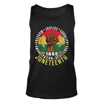 Remembering My Ancestors Freedom Justice Junenth Unisex Tank Top | Mazezy