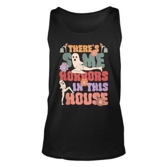 There's Some Horrors In This House Ghost Halloween Tank Top - Seseable