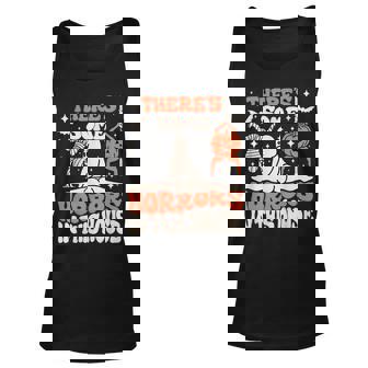 There's Some Horrors In This House Halloween Pumpkin Ghost Tank Top - Seseable
