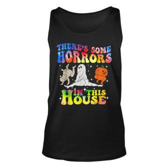 There's Some Horrors In This House Halloween Spooky Season Tank Top - Monsterry DE