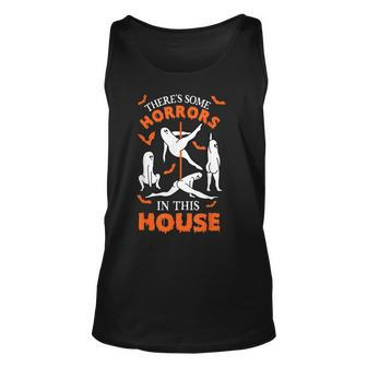 There's Some Horrors In This House Spooky Ghost Halloween Tank Top - Seseable