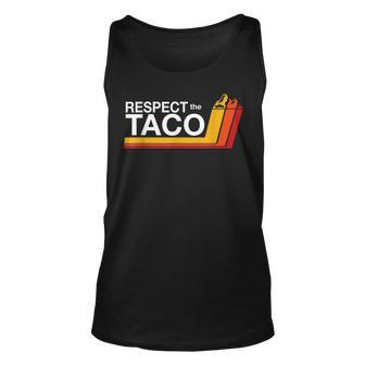 Respect The Taco Vintage Tacoma Unisex Tank Top | Mazezy