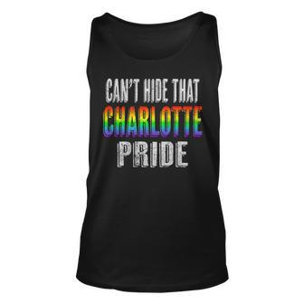 Retro 70S 80S Style Cant Hide That Charlotte Gay Pride Unisex Tank Top | Mazezy