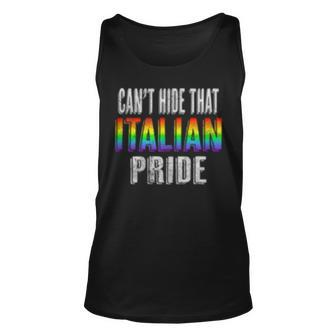 Retro 70S 80S Style Cant Hide That Italian Pride Unisex Tank Top | Mazezy