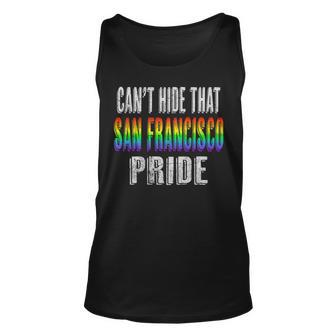 Retro 70S 80S Style Cant Hide That San Francisco Pride Unisex Tank Top | Mazezy