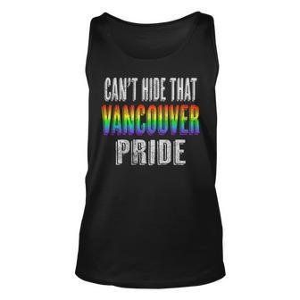 Retro 70S 80S Style Cant Hide That Vancouver Gay Pride Unisex Tank Top | Mazezy CA