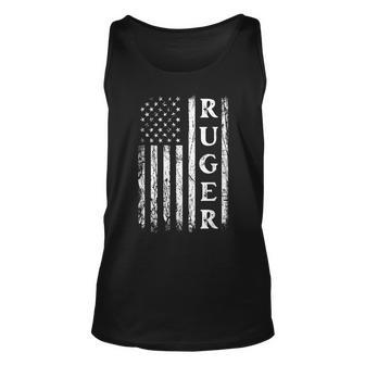 Retro American Flag Ruger American Family Day Matching Tank Top - Seseable
