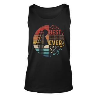Retro Best Guitar Dad Ever Guitar Chords For Guitar Lovers For Dad Tank Top | Mazezy