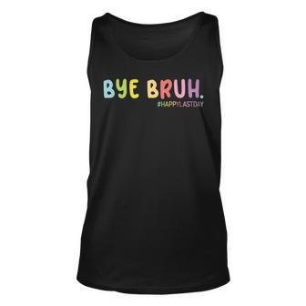 Retro End Of School Year Happy Last Day Summer Bruh We Out Unisex Tank Top | Mazezy