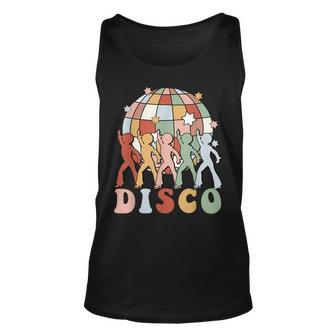 Retro Groovy 70S Disco Ball Vintage Dancing Queens Kings Unisex Tank Top - Thegiftio UK