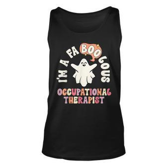 Retro Halloween Occupational Therapist Vintage Therapy Ot Therapist Tank Top | Mazezy