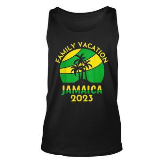 Retro Jamaica Family Vacation 2023 Jamaican Holiday Trip Unisex Tank Top | Mazezy